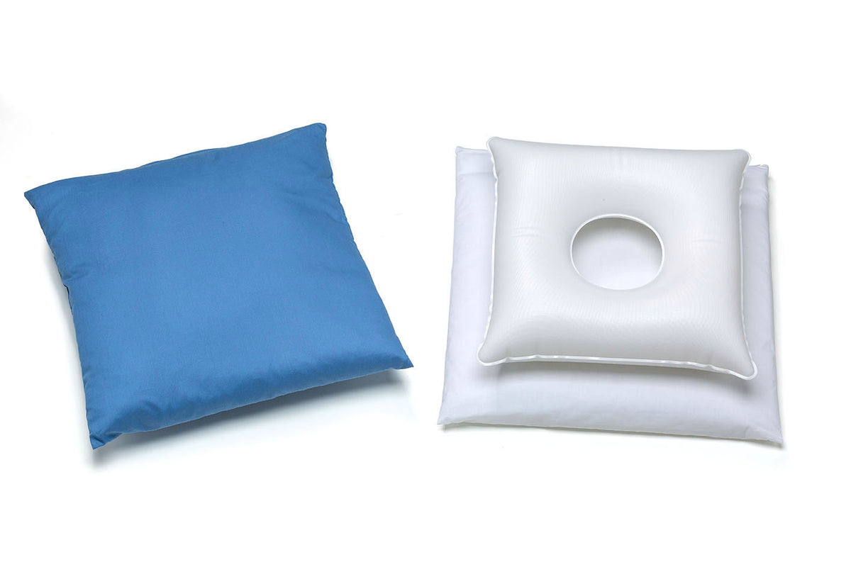 Inflatable Centre Dip Pillow with fleece and fabric covers