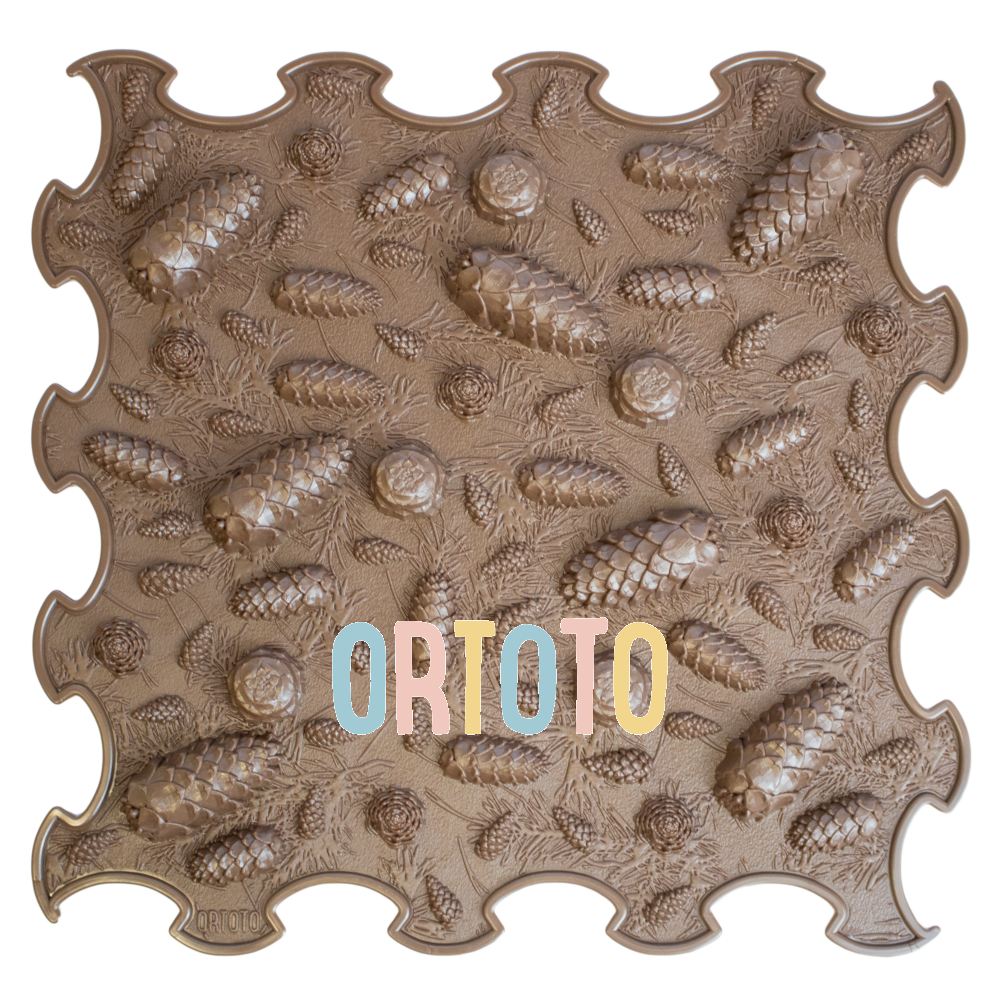 Ortoto Puzzle Mat - Pinecones (Single Tiles)