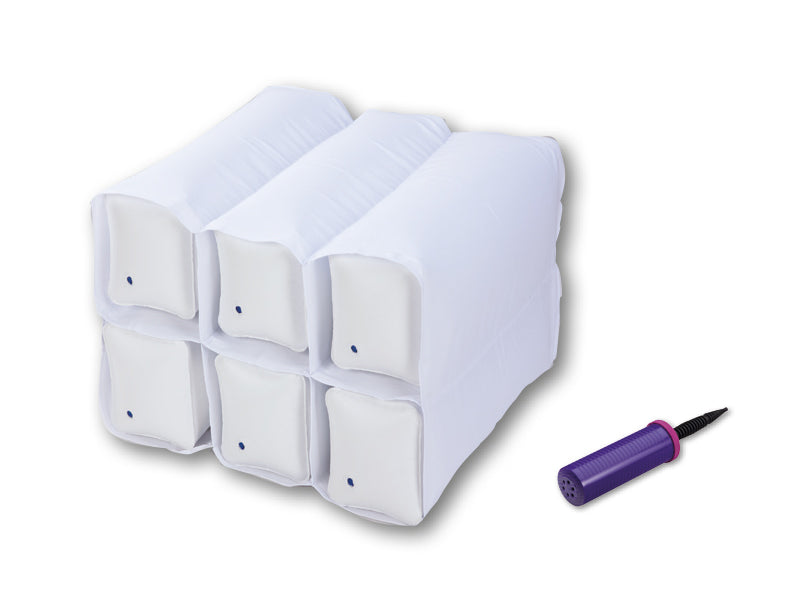 Inflatable Stepped Bed Positioning Cushion with cotton cover and air pump